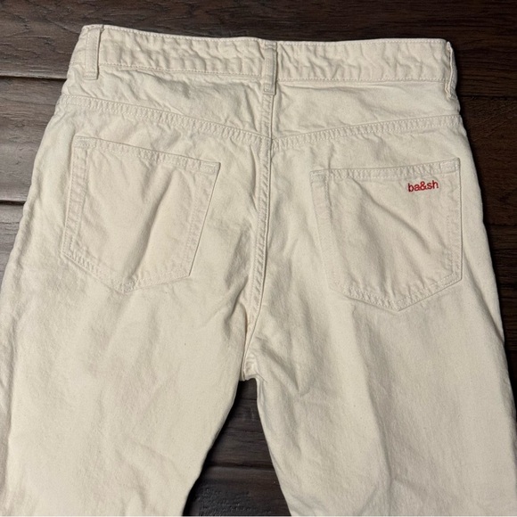 ba&sh Ruth Off White Straight Leg Jeans - Women’s 6 - Picture 7 of 14
